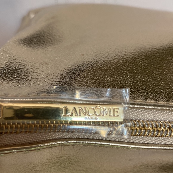 LANCÔME Cosmetics Womens Gold Metallic Bag - New Unused - Picture 5 of 9